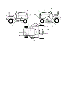 Decals parts for Craftsman Front-Engine Lawn Tractor 917277220 from AppliancePartsPros.com