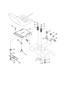 Seat Assembly parts for Craftsman Front-Engine Lawn Tractor 917277230 from AppliancePartsPros.com