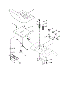Seat Assembly parts for Craftsman Front-Engine Lawn Tractor 917277250 from AppliancePartsPros.com