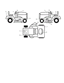 Decals parts for Craftsman Front-Engine Lawn Tractor 917277250 from AppliancePartsPros.com