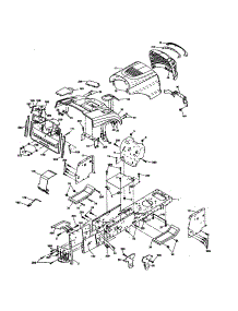 Chassis And Enclosures parts for Craftsman Front-Engine Lawn Tractor 917277260 from AppliancePartsPros.com