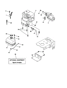 Engine parts for Craftsman Front-Engine Lawn Tractor 917277263 from AppliancePartsPros.com