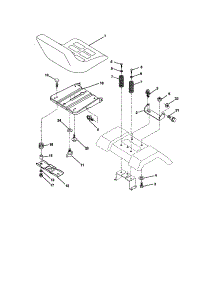 Seat Assembly parts for Craftsman Front-Engine Lawn Tractor 917277270 from AppliancePartsPros.com