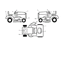 Decals parts for Craftsman Front-Engine Lawn Tractor 917277270 from AppliancePartsPros.com