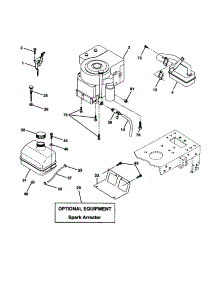 Engine parts for Craftsman Front-Engine Lawn Tractor 917277310 from AppliancePartsPros.com