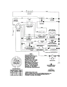 Schematic parts for Craftsman Front-Engine Lawn Tractor 917277310 from AppliancePartsPros.com