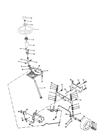 Steering Assembly parts for Craftsman Front-Engine Lawn Tractor 917277311 from AppliancePartsPros.com