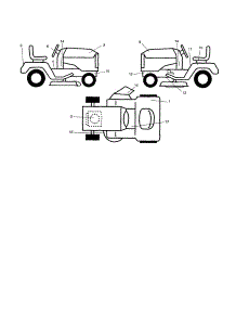 Decals parts for Craftsman Front-Engine Lawn Tractor 917277311 from AppliancePartsPros.com