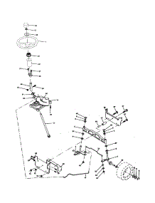 Steering Assembly parts for Craftsman Front-Engine Lawn Tractor 917277340 from AppliancePartsPros.com
