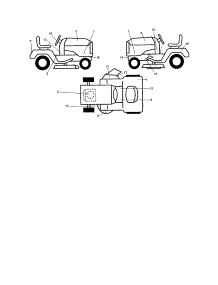 Decals parts for Craftsman Front-Engine Lawn Tractor 917277340 from AppliancePartsPros.com