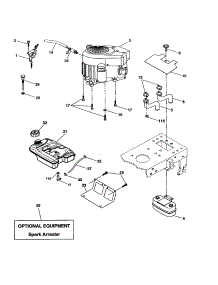 Engine parts for Craftsman Front-Engine Lawn Tractor 917277340 from AppliancePartsPros.com