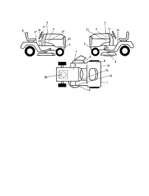 Decals parts for Craftsman Front-Engine Lawn Tractor 917277350 from AppliancePartsPros.com