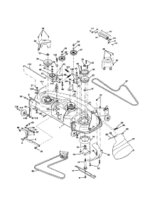 Mower Deck parts for Craftsman Front-Engine Lawn Tractor 917277350 from AppliancePartsPros.com