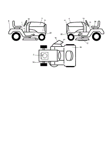 Decals parts for Craftsman Front-Engine Lawn Tractor 917277360 from AppliancePartsPros.com