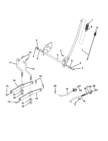 Mower Lift parts for Craftsman Front-Engine Lawn Tractor 917277362 from AppliancePartsPros.com