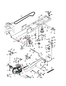 Drive parts for Craftsman Front-Engine Lawn Tractor 917277363 from AppliancePartsPros.com