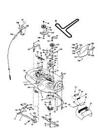 Mower parts for Craftsman Front-Engine Lawn Tractor 917277363 from AppliancePartsPros.com