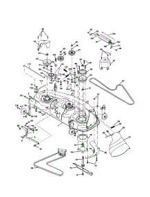 Mower Deck parts for Craftsman Front-Engine Lawn Tractor 917277370 from AppliancePartsPros.com