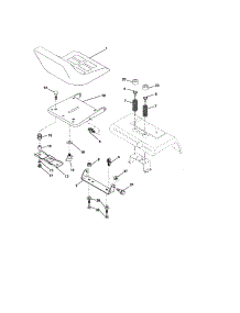 Seat Assembly parts for Craftsman Front-Engine Lawn Tractor 917277400 from AppliancePartsPros.com