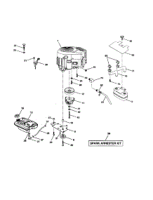 Engine parts for Craftsman Front-Engine Lawn Tractor 917277400 from AppliancePartsPros.com