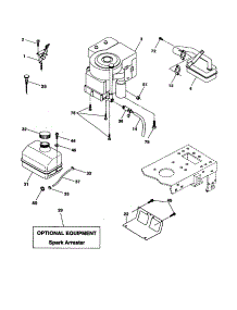 Engine parts for Craftsman Front-Engine Lawn Tractor 917277410 from AppliancePartsPros.com