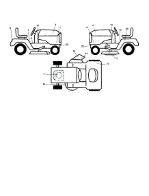 Decals parts for Craftsman Front-Engine Lawn Tractor 917277411 from AppliancePartsPros.com