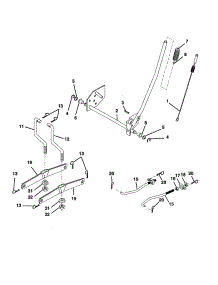 Mower Lift parts for Craftsman Front-Engine Lawn Tractor 917277411 from AppliancePartsPros.com