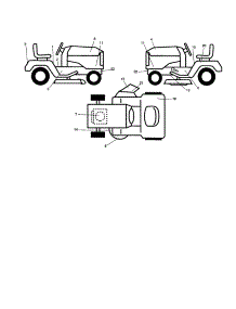Decals parts for Craftsman Front-Engine Lawn Tractor 917277420 from AppliancePartsPros.com