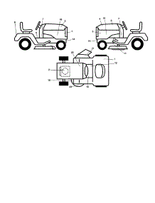 Decals parts for Craftsman Front-Engine Lawn Tractor 917277430 from AppliancePartsPros.com