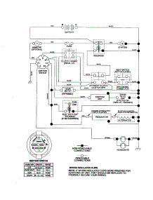 Schematic parts for Craftsman Front-Engine Lawn Tractor 917277430 from AppliancePartsPros.com