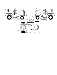 Decals parts for Craftsman Front-Engine Lawn Tractor 917277440 from AppliancePartsPros.com