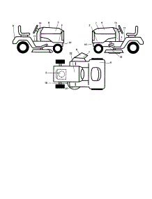 Decals parts for Craftsman Front-Engine Lawn Tractor 917277442 from AppliancePartsPros.com