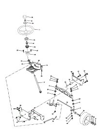 Steering Assembly parts for Craftsman Front-Engine Lawn Tractor 917277460 from AppliancePartsPros.com