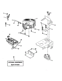 Engine parts for Craftsman Front-Engine Lawn Tractor 917277460 from AppliancePartsPros.com