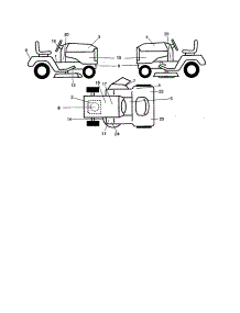 Decals parts for Craftsman Front-Engine Lawn Tractor 917277480 from AppliancePartsPros.com