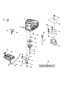 Engine parts for Craftsman Front-Engine Lawn Tractor 917277480 from AppliancePartsPros.com