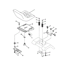 Seat Assembly parts for Craftsman Front-Engine Lawn Tractor 917277491 from AppliancePartsPros.com