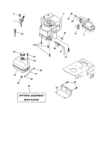 Engine parts for Craftsman Front-Engine Lawn Tractor 917277491 from AppliancePartsPros.com