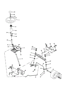 Steering Assembly parts for Craftsman Front-Engine Lawn Tractor 917277580 from AppliancePartsPros.com