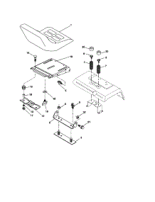 Seat Assembly parts for Craftsman Front-Engine Lawn Tractor 917277640 from AppliancePartsPros.com