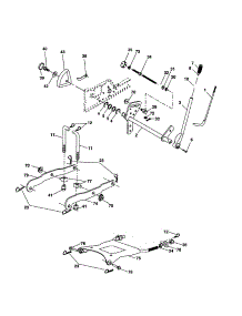 Mower Lift parts for Craftsman Front-Engine Lawn Tractor 917277640 from AppliancePartsPros.com