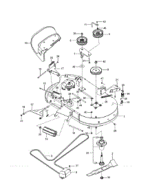 Mower Deck / Cutting Deck parts for Craftsman Rear-Engine Riding Mower 917277710 from AppliancePartsPros.com