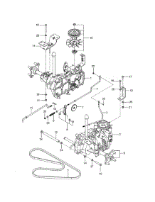 Hydraulic Pump-Motor parts for Craftsman Rear-Engine Riding Mower 917277730 from AppliancePartsPros.com