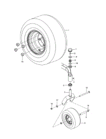 Wheels & Tires parts for Craftsman Rear-Engine Riding Mower 917277730 from AppliancePartsPros.com
