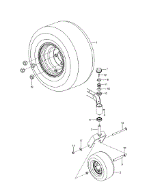 Wheels & Tires parts for Craftsman Rear-Engine Riding Mower 917277780 from AppliancePartsPros.com