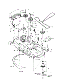 Mower Deck / Cutting Deck parts for Craftsman Rear-Engine Riding Mower 917277780 from AppliancePartsPros.com