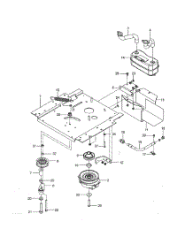 Engine Mounting / Guards / Muffler parts for Craftsman Rear-Engine Riding Mower 917277790 from AppliancePartsPros.com