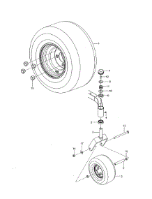 Wheels & Tires parts for Craftsman Rear-Engine Riding Mower 917277790 from AppliancePartsPros.com
