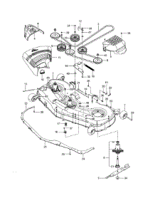 Mower Deck / Cutting Deck parts for Craftsman Rear-Engine Riding Mower 917277790 from AppliancePartsPros.com
