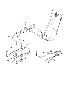 Mower Lift parts for Companion Front-Engine Lawn Tractor 917278010 from AppliancePartsPros.com